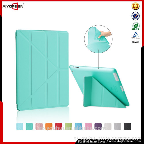 New Fashion Design for ipad 2 covers and cases with soft TPU buttom